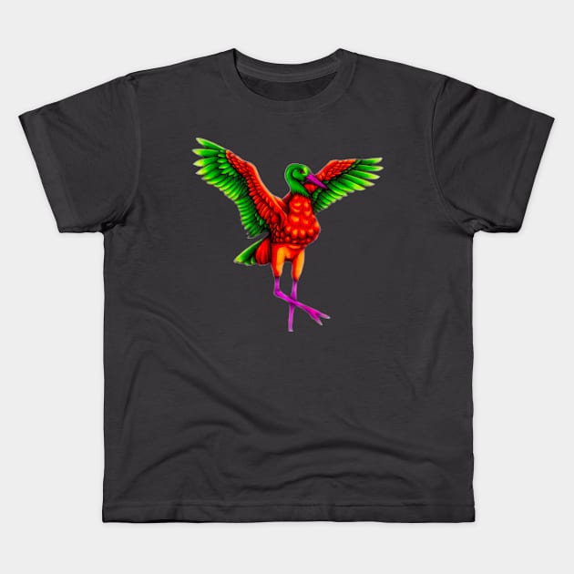 The Totem of the Crane Kids T-Shirt by The Genierium